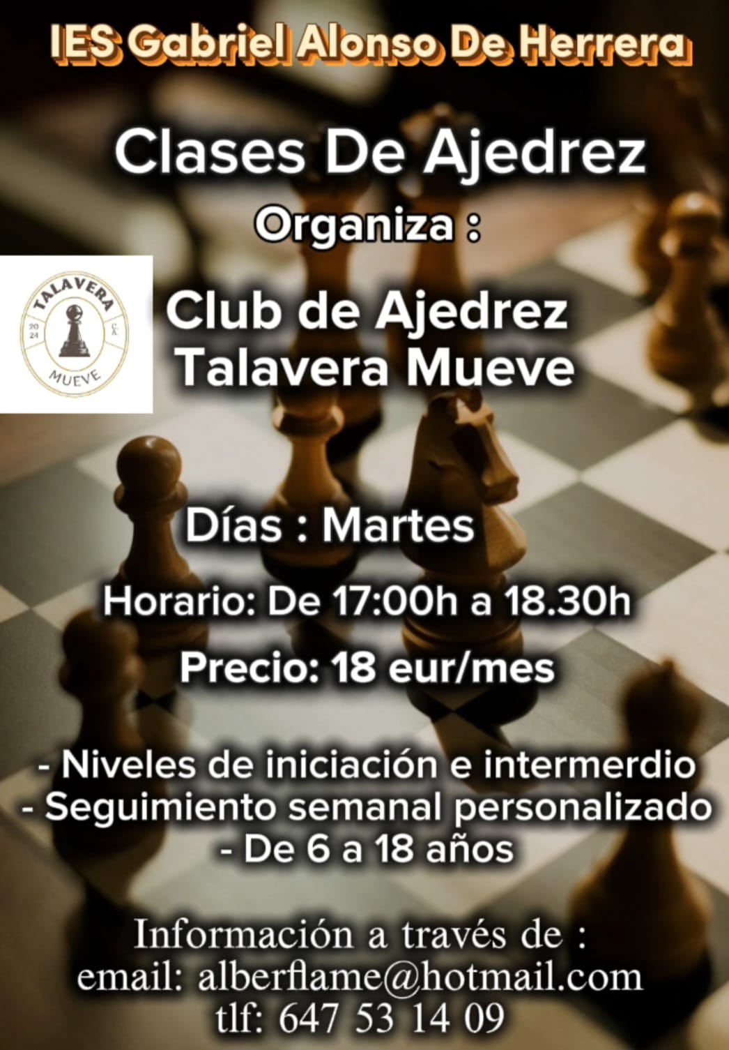 Clases de ajedrez AMPA